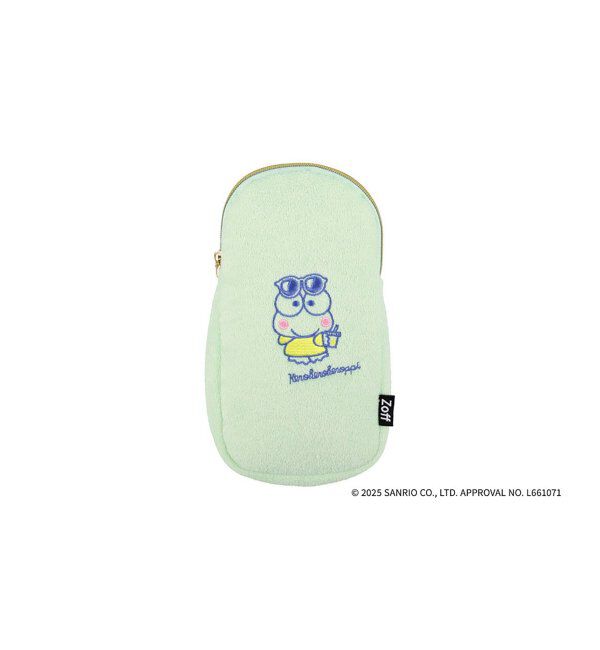  「Zoff｜はぴだんぶい メガネ・サングラスケース｜化粧ポーチ｜可愛い｜ギフト グッズ  」|サングラス|薄グリーン