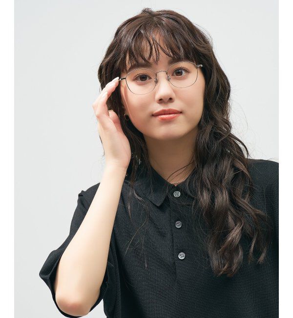  「ウェリントン型 メガネ 軽量｜メタルフレーム｜伊達メガネ 度付きメガネ｜大人可愛い  レンズ交換券付」|メガネ|シルバー