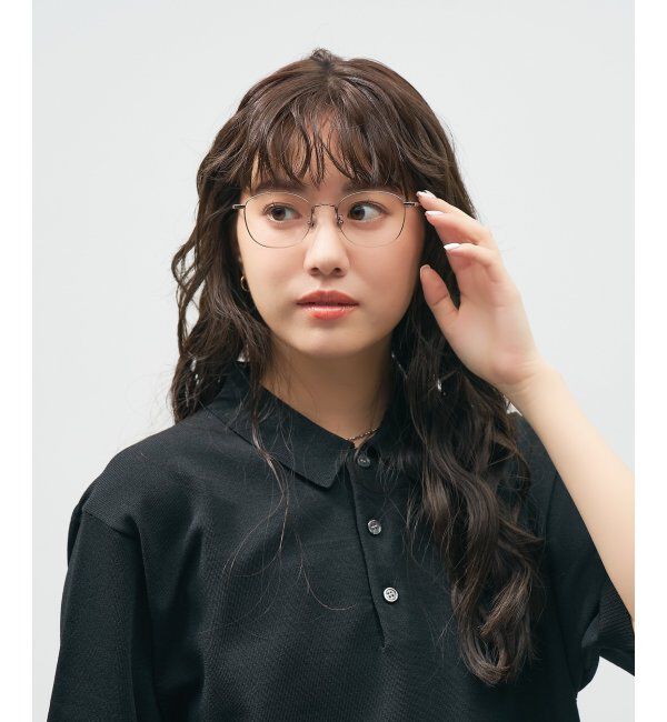  「ウェリントン型 メガネ 軽量｜メタルフレーム｜伊達メガネ 度付きメガネ｜大人可愛い  レンズ交換券付」|メガネ|