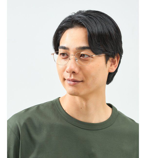  「ウェリントン型 メガネ 軽量｜メタルフレーム｜伊達メガネ 度付きメガネ｜大人可愛い  レンズ交換券付」|メガネ|