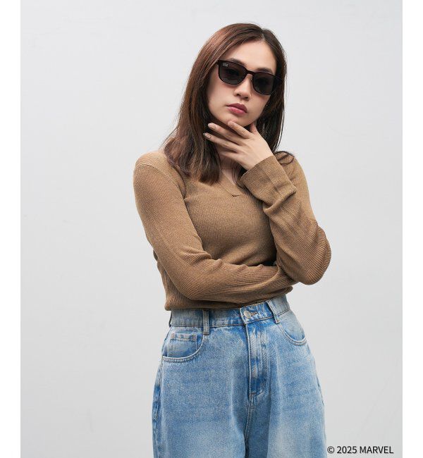  「MARVEL COLLECTION【デッドプール モデル】 2wayメガネ・サングラス（偏光機能搭載）N&D   レンズ交換券付」|メガネ|