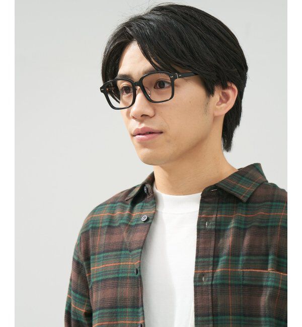  「 ウェリントン型 メガネ | 黒縁フレーム 伊達めがね 度付きユニセックス 読書  CLASSIC  レンズ交換券付」|メガネ|