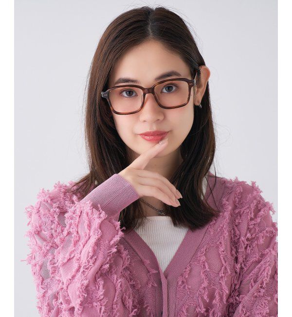  「 ウェリントン型 メガネ | 黒縁フレーム 伊達めがね 度付きユニセックス 読書  CLASSIC  レンズ交換券付」|メガネ|ブラウン系その他1