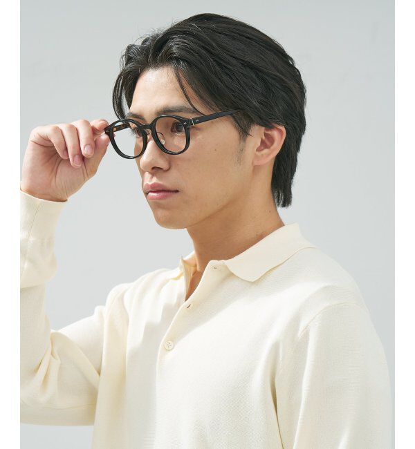  「 ボストン型 メガネ | 黒縁フレーム 伊達めがね 度付きユニセックス 読書  CLASSIC  レンズ交換券付」|メガネ|