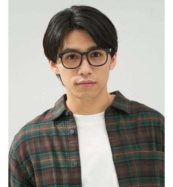  「 ウェリントン型 メガネ | 黒縁フレーム 伊達めがね 度付きユニセックス 読書  CLASSIC  レンズ交換券付」|メガネ|