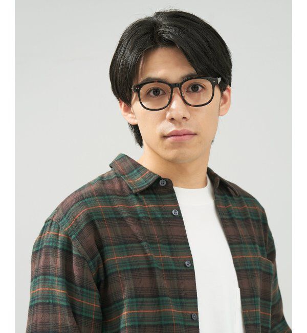  「 ウェリントン型 メガネ | 黒縁フレーム 伊達めがね 度付きユニセックス 読書  CLASSIC  レンズ交換券付」|メガネ|