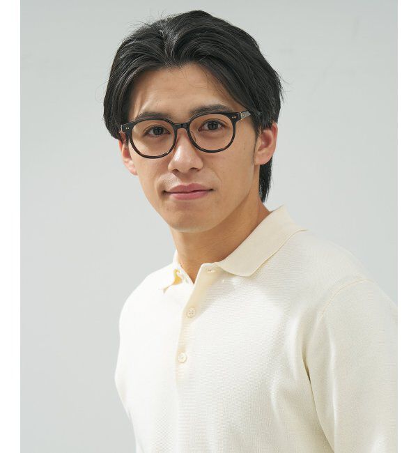  「 ボストン型 メガネ | 黒縁フレーム 伊達めがね 度付きユニセックス 読書  CLASSIC  レンズ交換券付」|メガネ|