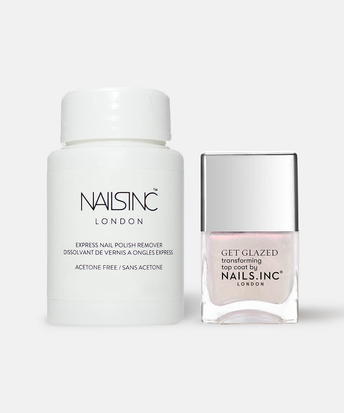 NAILS INC「Remover Pot + Glaze Top」|ネイルカラー|Glaze