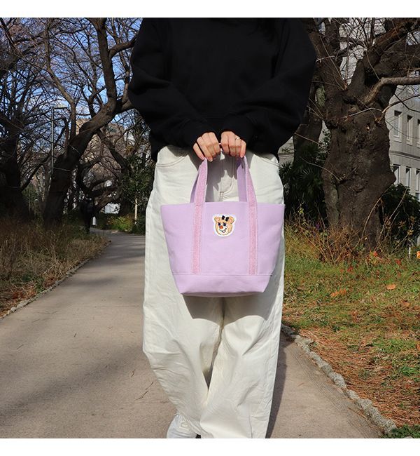 LOVERARY BY FEILER「オールドテディガール　ワッペントートバッグ　L/OTG-243040」|トートバッグ|