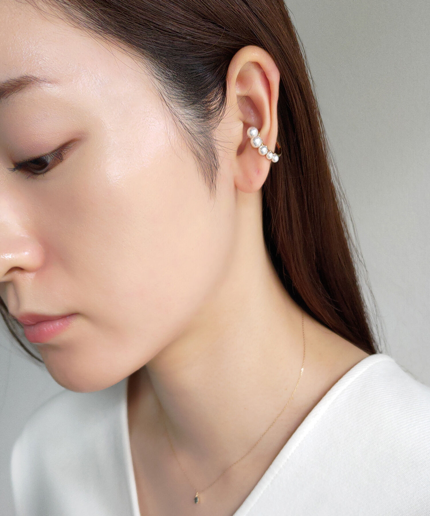  「silver925 パールグラデ イヤーカフ (ニッケルフリー)」|イヤーカフ|