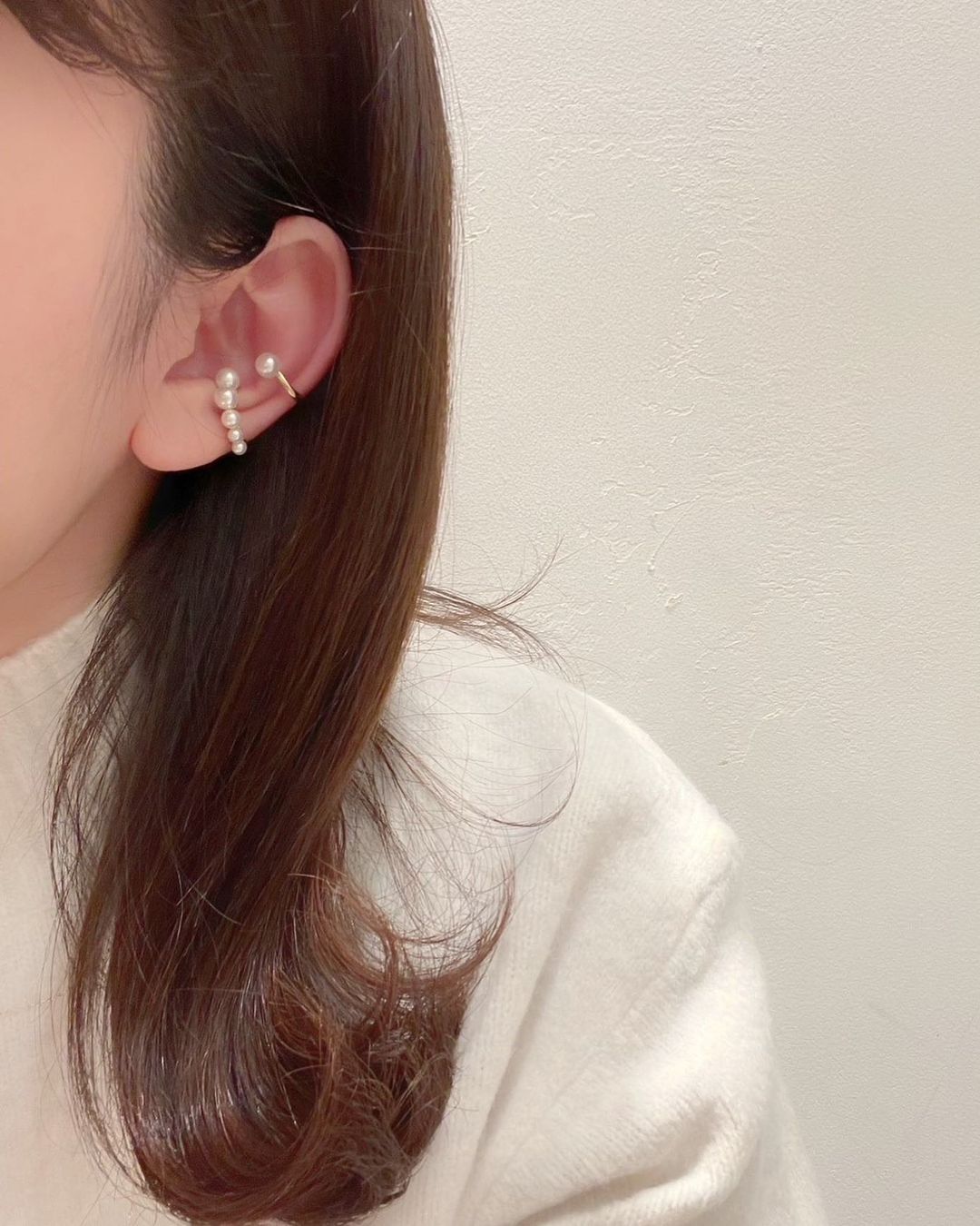  「silver925 パールグラデ イヤーカフ (ニッケルフリー)」|イヤーカフ|