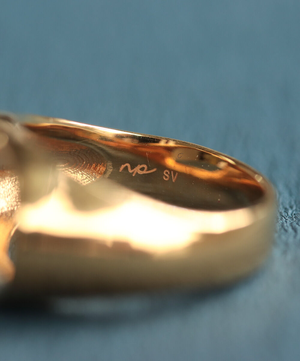  「Two as one silver925 シグネットフレームリング ペア」|リング|