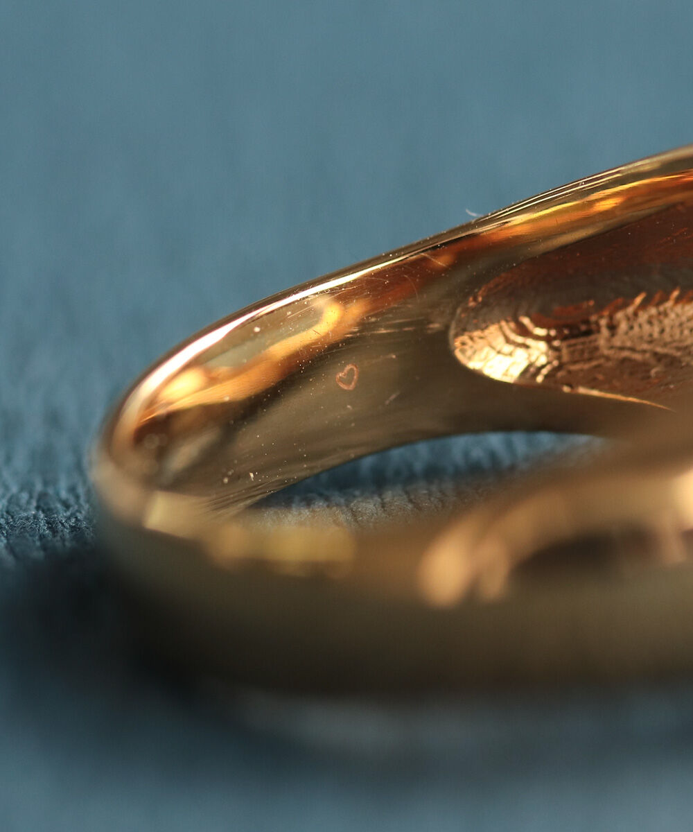  「Two as one silver925 シグネットフレームリング ペア」|リング|