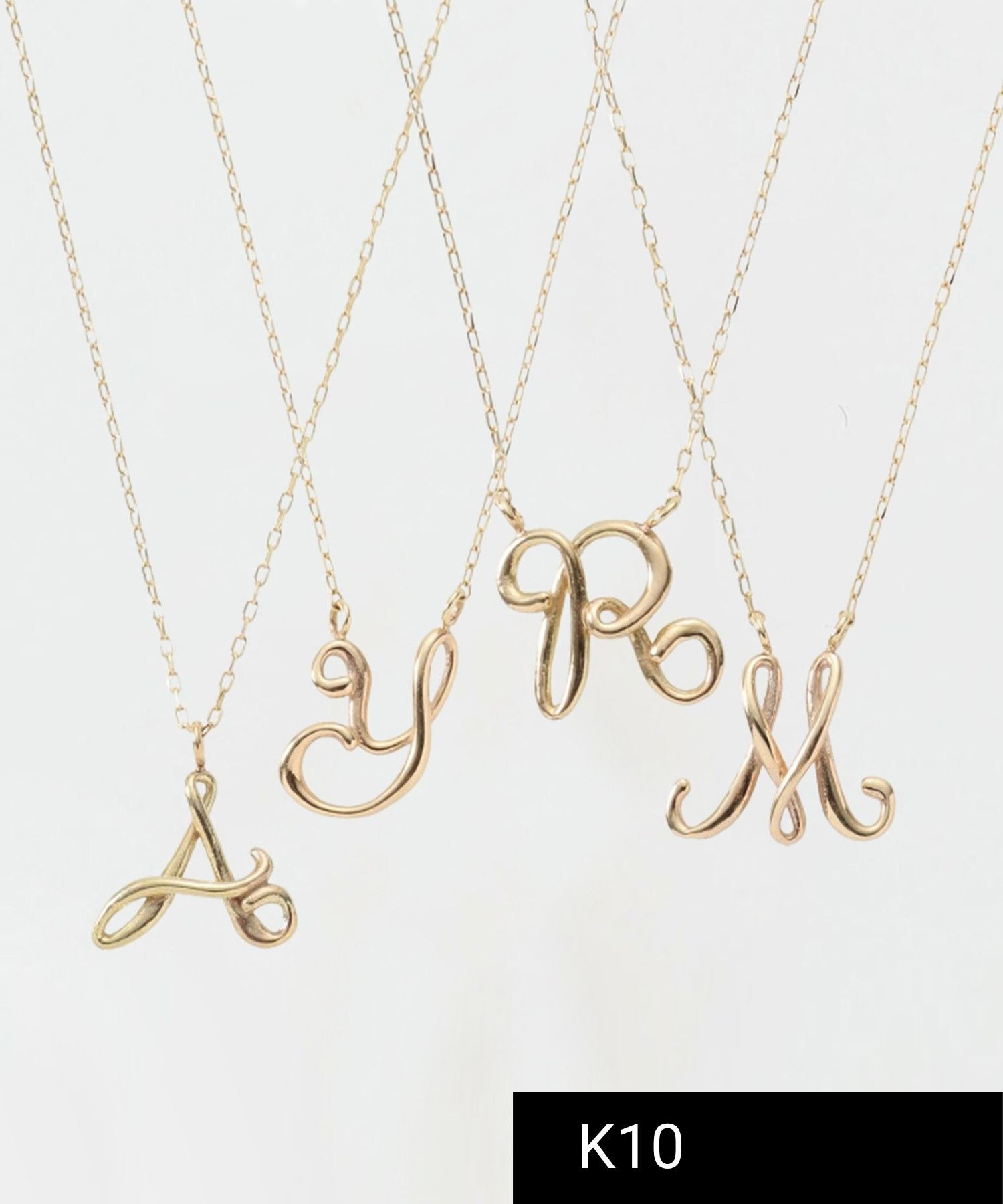 JUPITER「【K10】イニシャルネックレス」|ネックレス|Ｒ