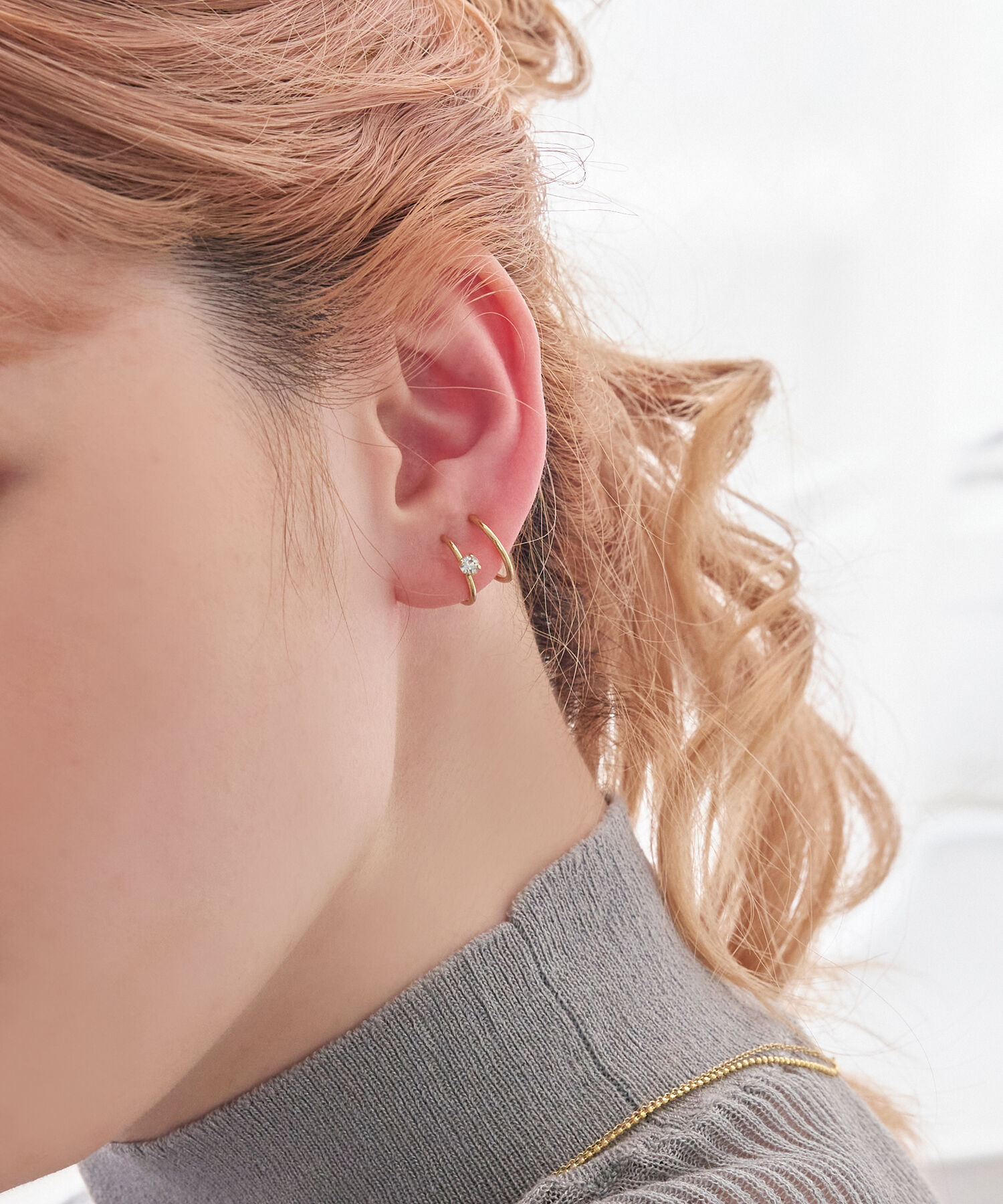 Phoebe「グリーミングワングレインイヤリング」|イヤリング|