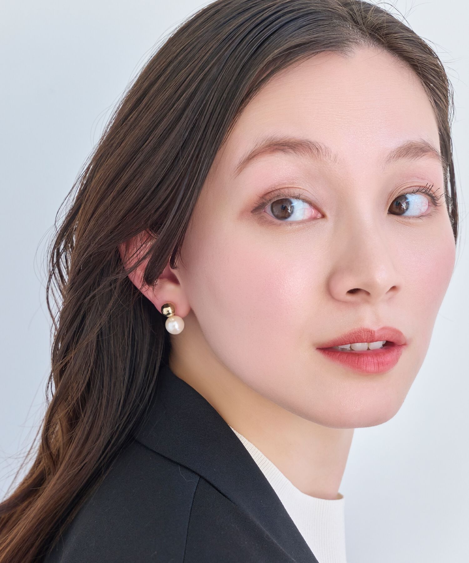 Phoebe「ツインパールメタルイヤリング　ゴールド」|イヤリング|