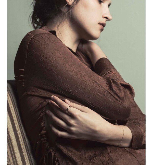 ete「K18YG レイヤード リバーシブル リング」|リング|