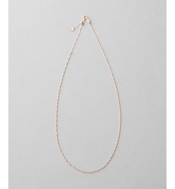 ete「K10YG スクリューチェーン ネックレス」|ネックレス|