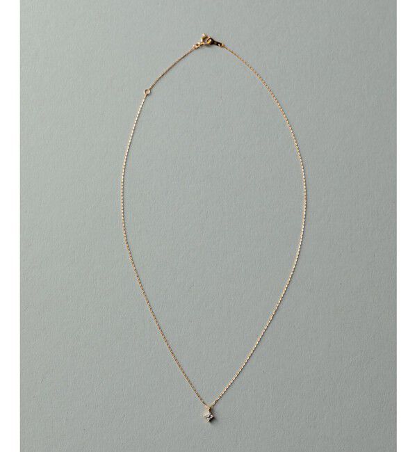 ete「K18YG レイヤー ダイヤモンド フローレット ネックレス」|ネックレス|