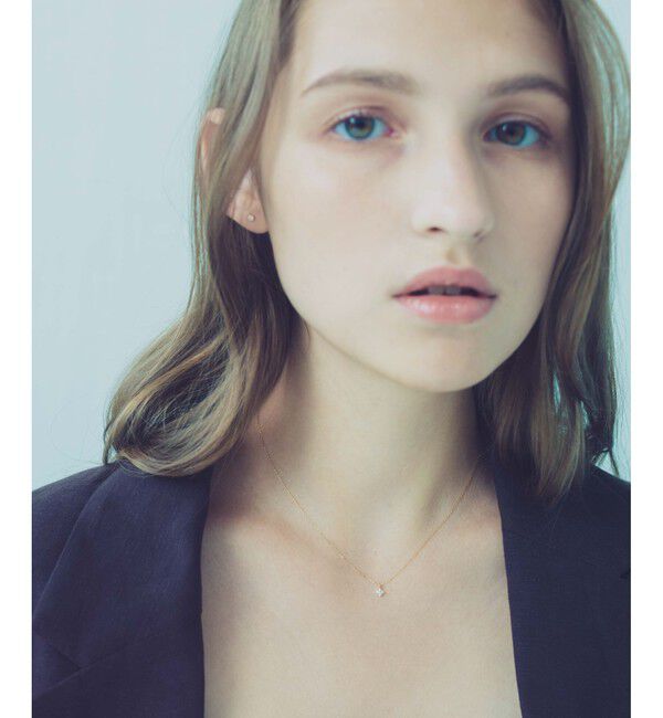 ete「K18YG レイヤー ダイヤモンド フローレット ネックレス」|ネックレス|