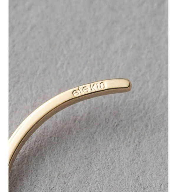 ete「[ONLINE Limited] K10YG フープピアス S」|ピアス|