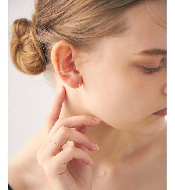 ete「[ONLINE Limited] K10YG フープピアス S」|ピアス|