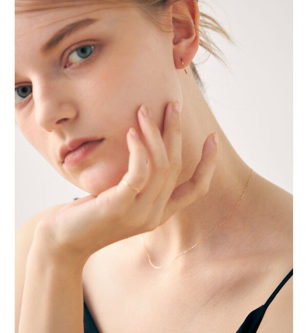 ete「[ONLINE Limited] K10YG フープピアス S」|ピアス|