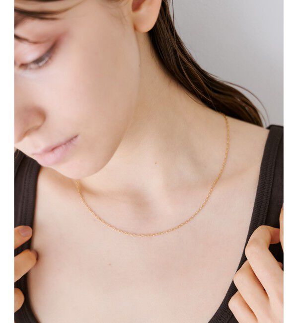 ete「カッティング小豆チェーン ネックレス」|ネックレス|