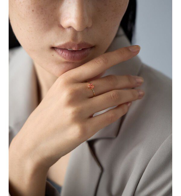 Jouete「[レイヤー] K10YG リング サンストーン」|リング|