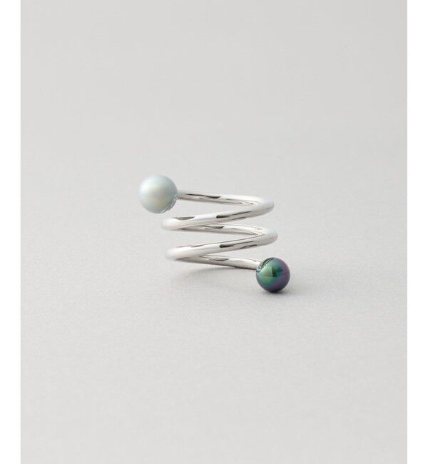 Jouete「リング カラーパール スパイラル」|リング|プラチナム