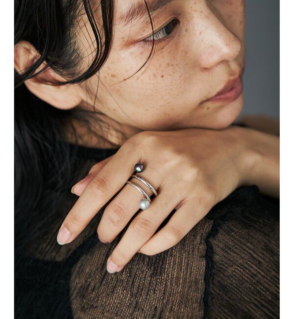 Jouete「リング カラーパール スパイラル」|リング|