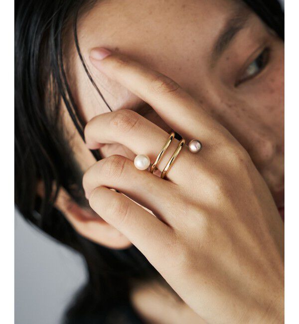 Jouete「リング カラーパール スパイラル」|リング|