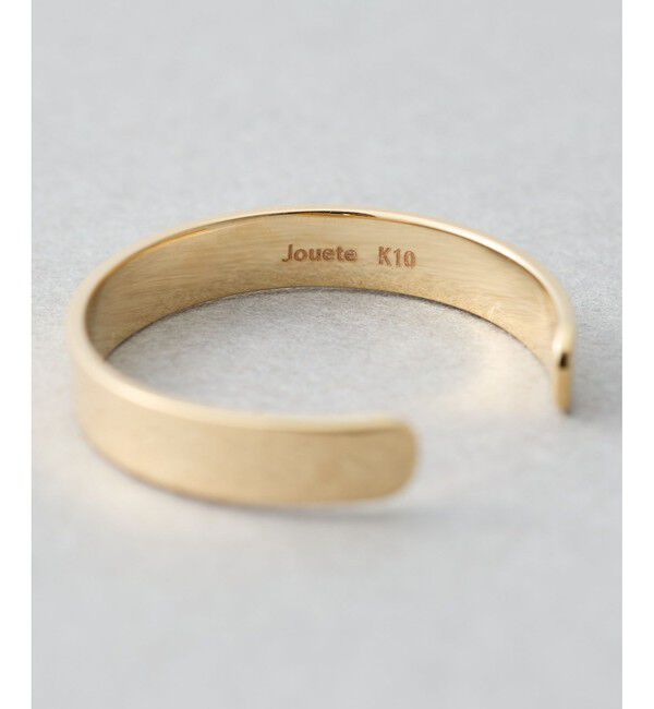 Jouete「K10YG ピンキーリング プレート」|リング|