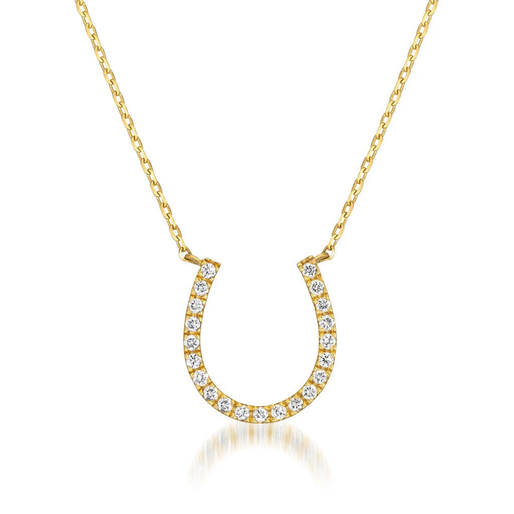 STAR JEWELRY「DIAMOND HORSESHOE NECKLACE」|ネックレス|イエローゴールド