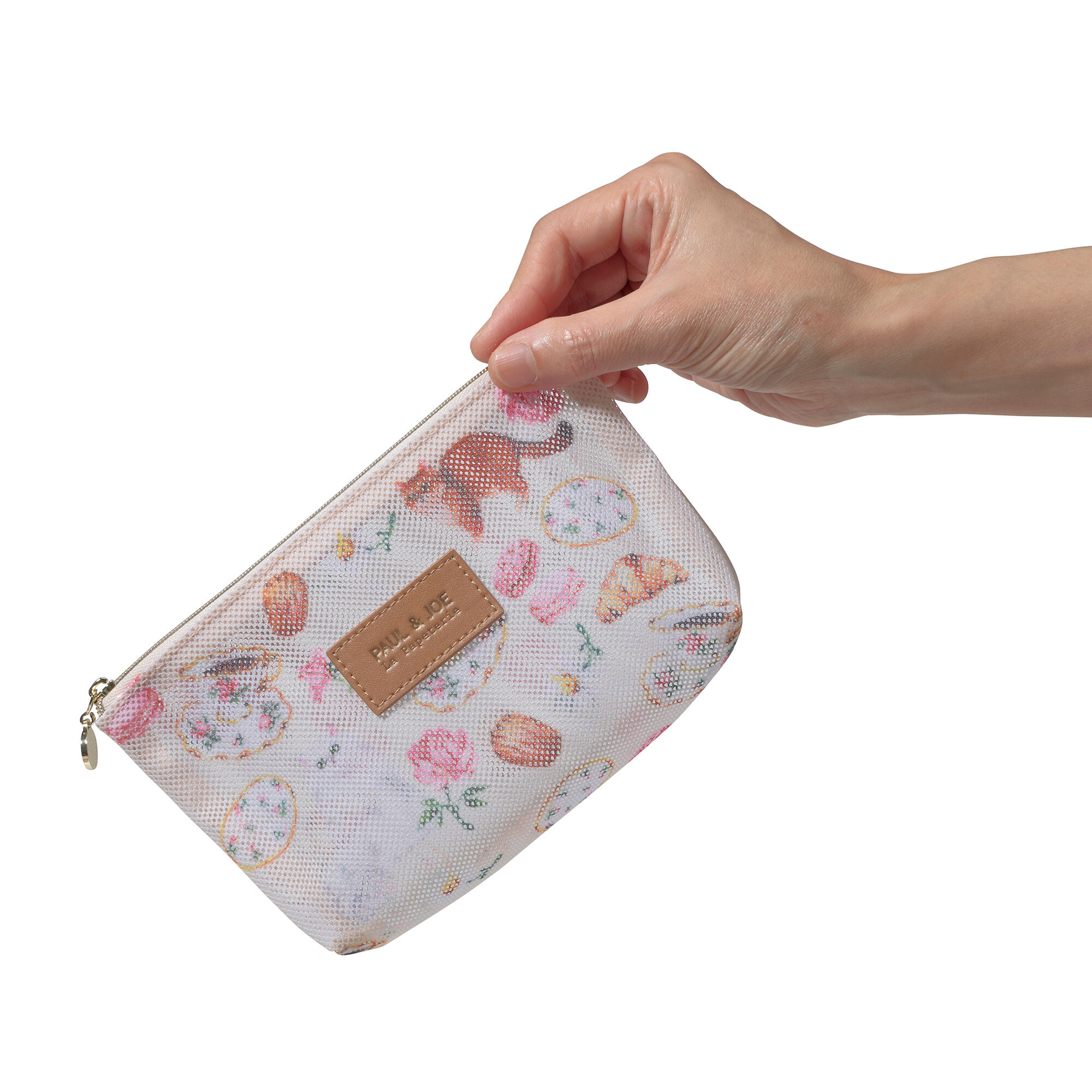 PAUL&JOE「プリントメッシュポーチ／ポール＆ジョー」|ポーチ|