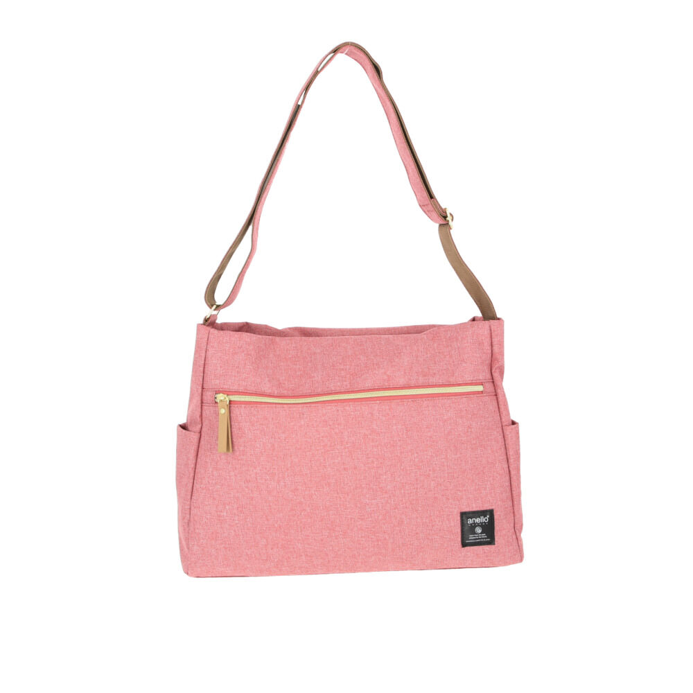 anello「アネロ ショルダーバッグ anello 通販 メンズ レディース 斜めがけ 大人 大きめ A4」|ショルダー・メッセンジャー|ピンク1