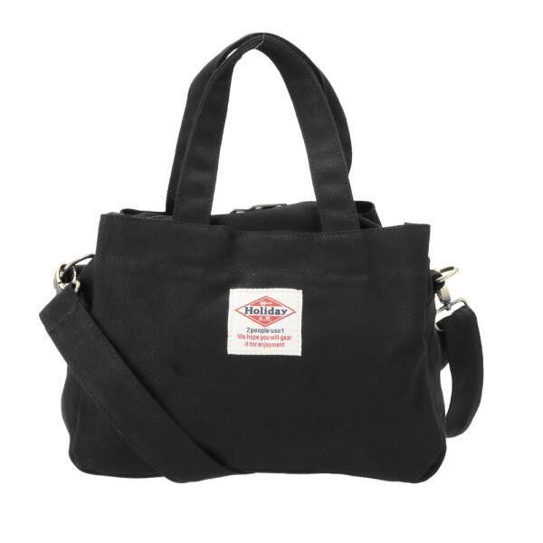 BACKYARD FAMILY「ショルダーバッグ レディース 斜めがけ カジュアル 通販 メンズ 2way シンプル 無地 ロゴ」|ショルダー・メッセンジャー|ブラック1