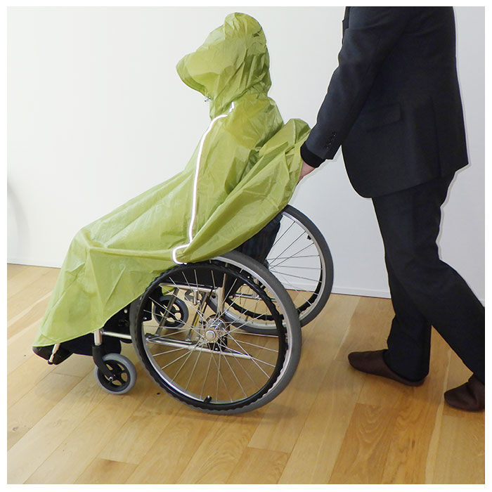BACKYARD FAMILY「車椅子 レイン ポンチョ 通販 車いす 用 レインコート メンズ レディース 介護 車イス」|レインコート|