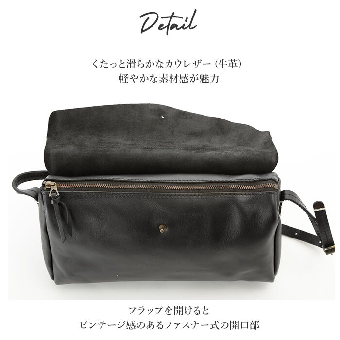 BACKYARD FAMILY「ショルダーバッグ レディース ブランド 通販 革 黒 バック ブラック バッグ 小さめ」|ショルダー・メッセンジャー|