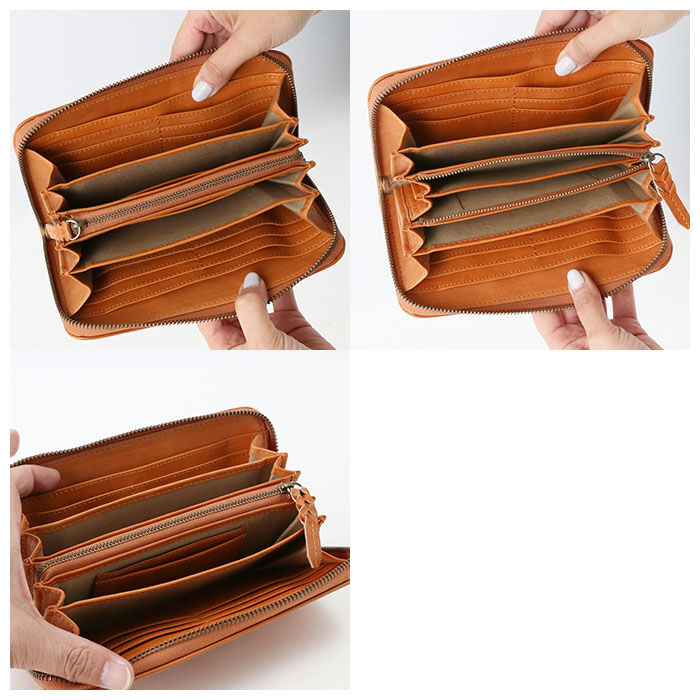 BACKYARD FAMILY「フェス 財布 通販 fes メッシュ 編み込み 長財布 レディース 本革 牛革 ラウンドファスナー」|財布|