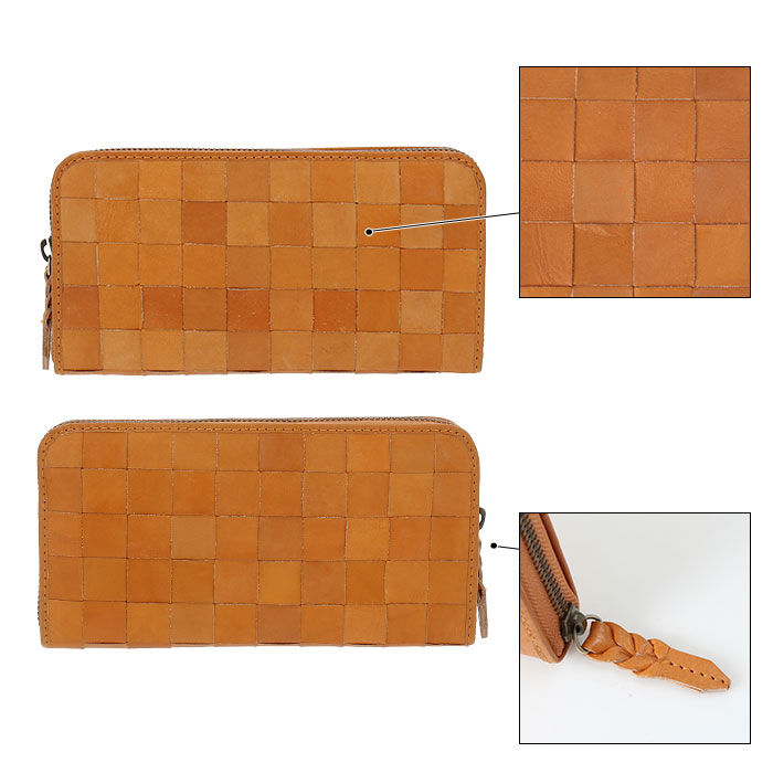 BACKYARD FAMILY「フェス 財布 通販 fes メッシュ 編み込み 長財布 レディース 本革 牛革 ラウンドファスナー」|財布|