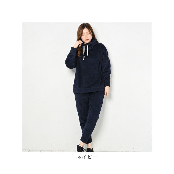 BACKYARD FAMILY「ルームウェア セットアップ 長袖 通販 ルームウエア 部屋着 レディース 上下セット 冬 秋冬 秋」|ルームウェア|