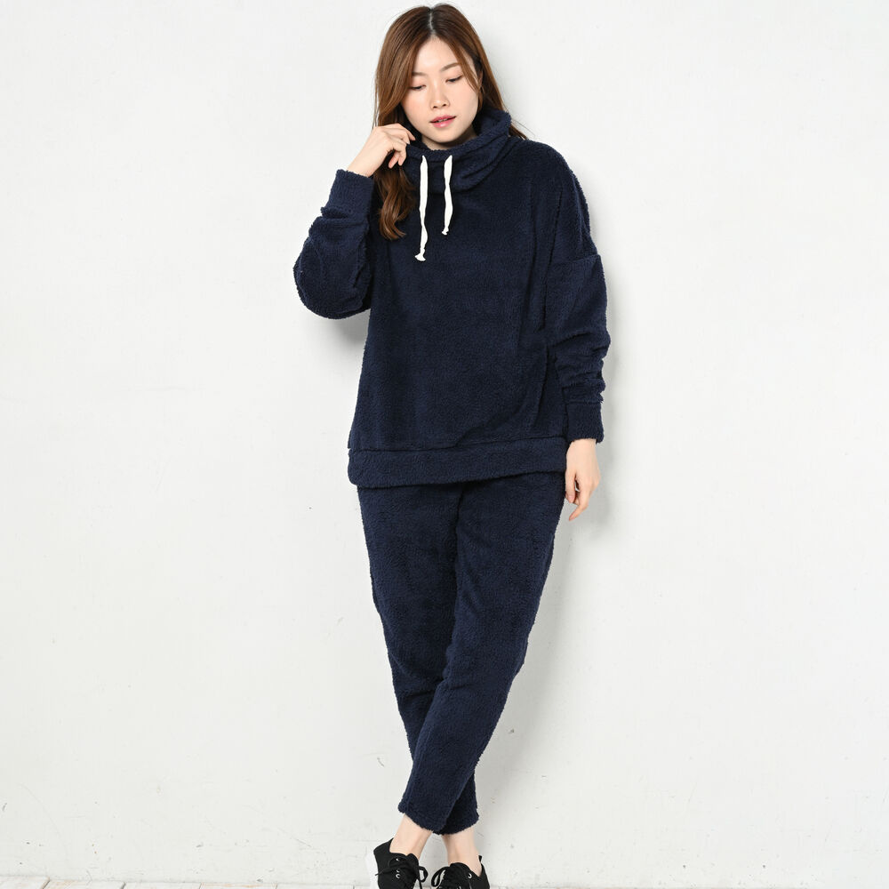 BACKYARD FAMILY「ルームウェア セットアップ 長袖 通販 ルームウエア 部屋着 レディース 上下セット 冬 秋冬 秋」|ルームウェア|ブルー1