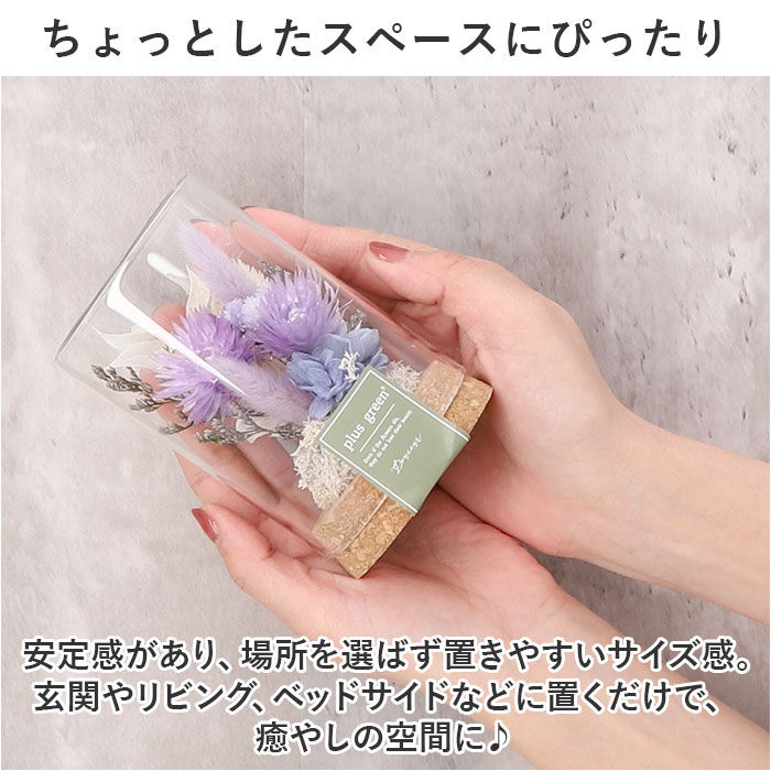 BACKYARD FAMILY「ドライフラワー ガラス 通販 ボトルフラワー コルクボトル 75 フラワーアレンジメント」|その他|