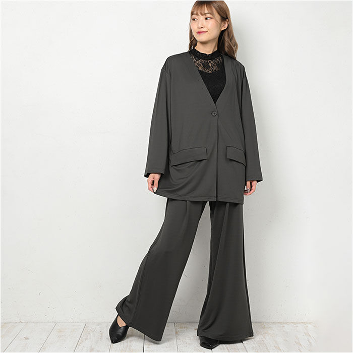 BACKYARD FAMILY「高撥水 レディース ルームウェア セットアップ 通販 上下 普段着 ゆったり カジュアルスーツ」|ルームウェア|