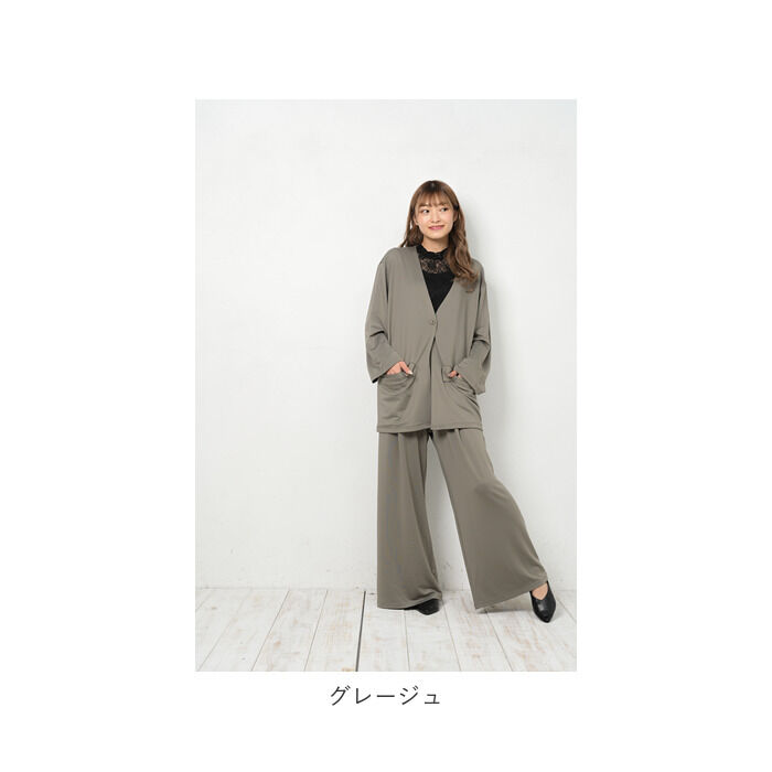 BACKYARD FAMILY「高撥水 レディース ルームウェア セットアップ 通販 上下 普段着 ゆったり カジュアルスーツ」|ルームウェア|