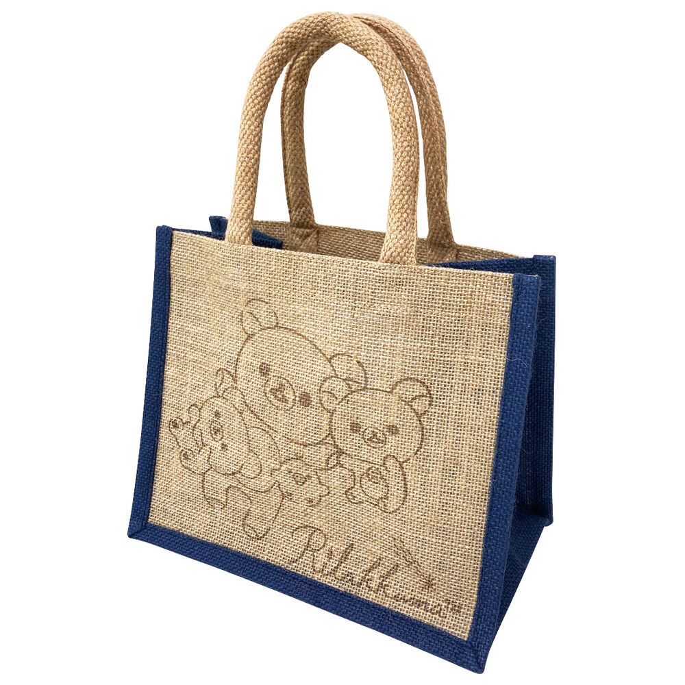 BACKYARD FAMILY「キャラクター ランチバッグ M ランチバック 通販 ジュートマイバッグ お弁当入れ トート」|トートバッグ|ブルー2