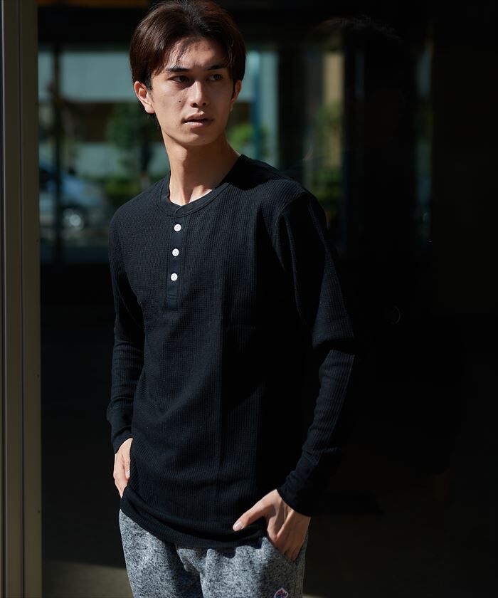 BACKYARD FAMILY「JEMORGAN パックTシャツ 通販 JC189-52S ワッフル ロンT サーマル」|Tシャツ・カットソー|