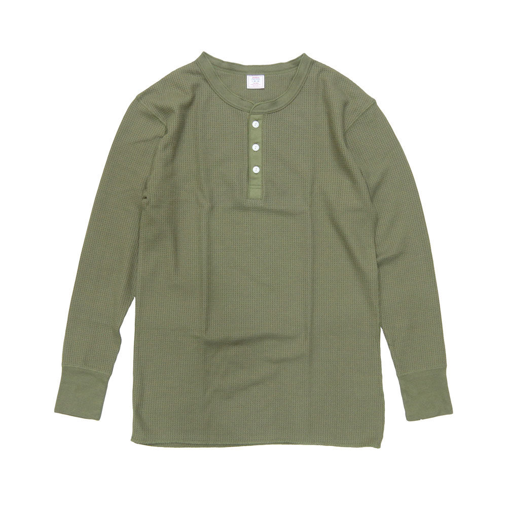 BACKYARD FAMILY「JEMORGAN パックTシャツ 通販 JC189-52S ワッフル ロンT サーマル」|Tシャツ・カットソー|グリーン1