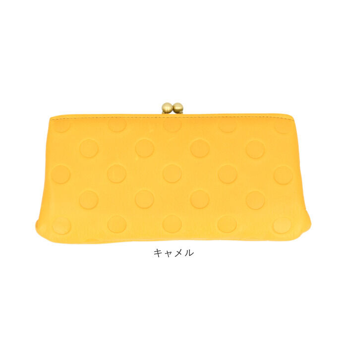 BACKYARD FAMILY「ズッケロ 財布 55407 zucchero 通販 長財布 長サイフ ドット柄がま口長財布 本革」|財布|